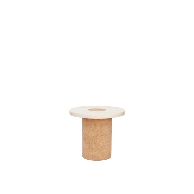 Petite Table D'appoint/table Petit Sintra en Marbre Blanc /liège