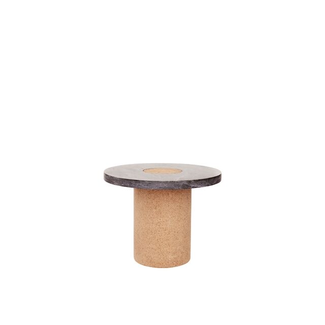 Sintra Sidebord/Sofabord Stor Sort Marmor/Kork