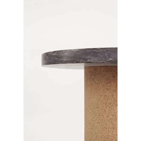 Sintra Side Table/Coffee Table Large Black Marble/Cork