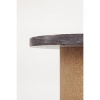 Sintra Side Table/Coffee Table Large Black Marble/Cork