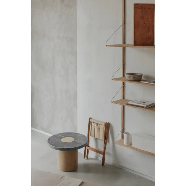 Sintra Side Table/Coffee Table Large Black Marble/Cork
