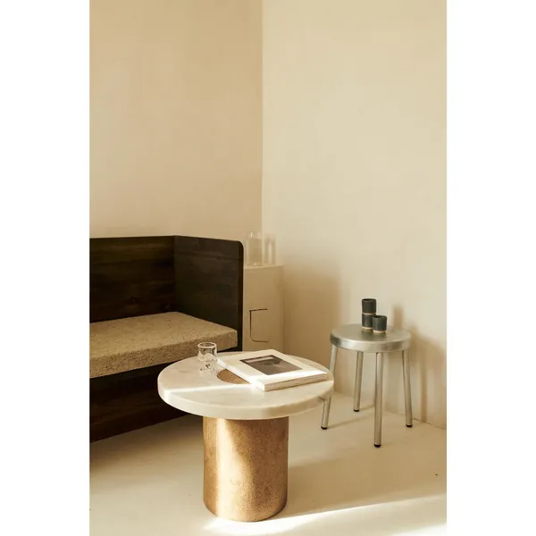 Sintra Side Table/Coffee Table Large Black Marble/Cork