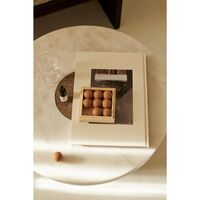 Sintra Side Table/Coffee Table Large White Marble/Cork