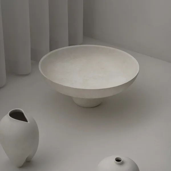 Baburu Bowl Large Bone White