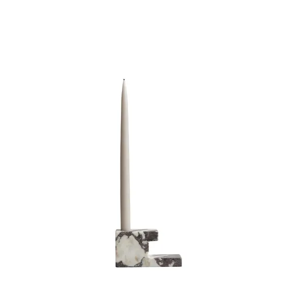 Brick Candlestick Low Calacatta