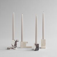 Brick Candlestick Low Calacatta