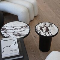 Trumpet Side Table High Calacatta