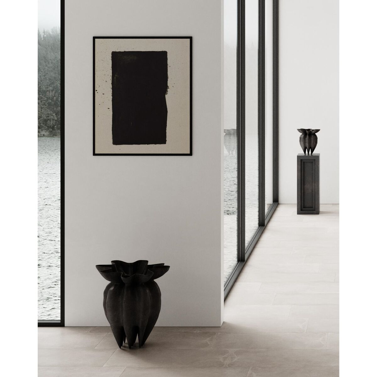 Lotus Vase Large Coffee