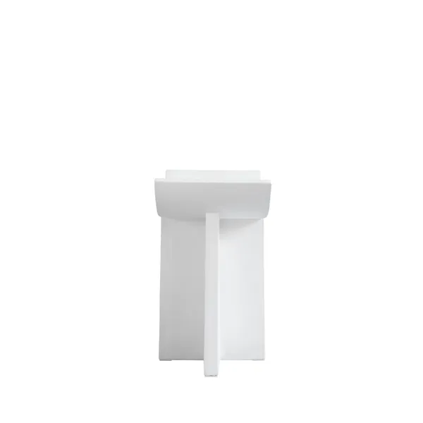 Brutus Hocker Knochenweiß