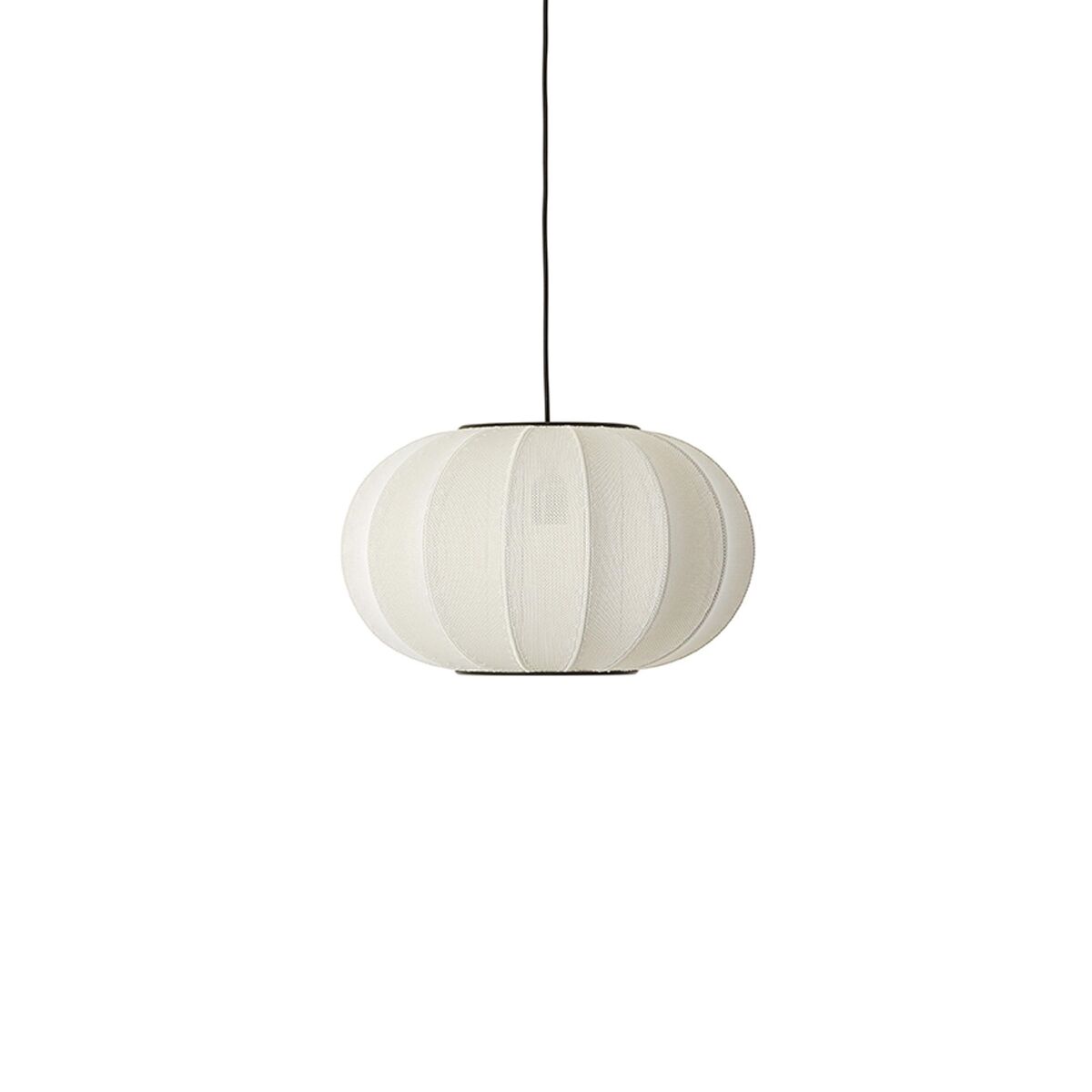 Knit-Wit Oval Pendant Pearl White Ø45