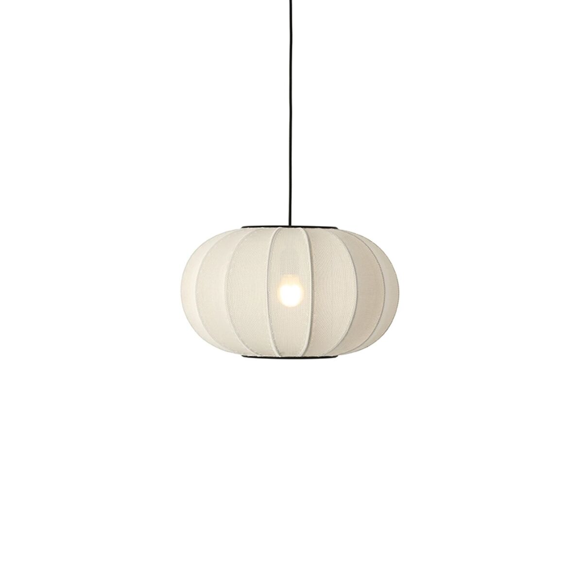 Knit-Wit Oval Pendant Pearl White Ø45