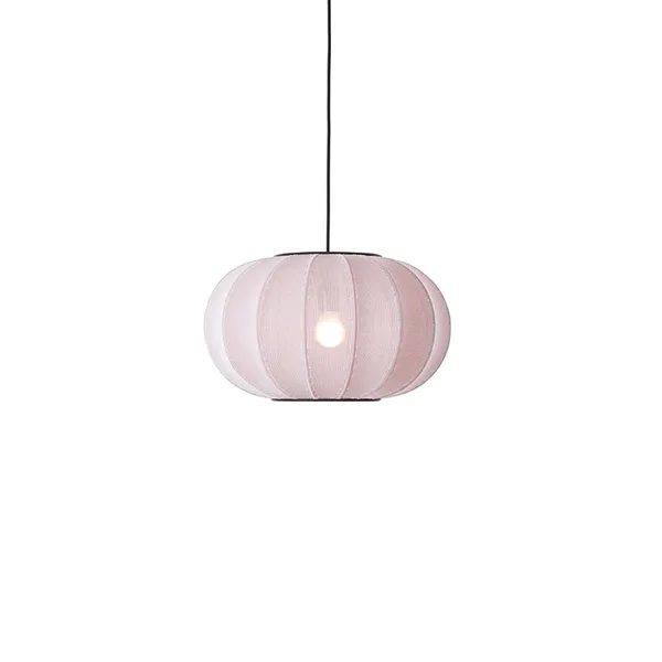 Ovale Pendelleuchte , Hellrosa, Ø 45 cm