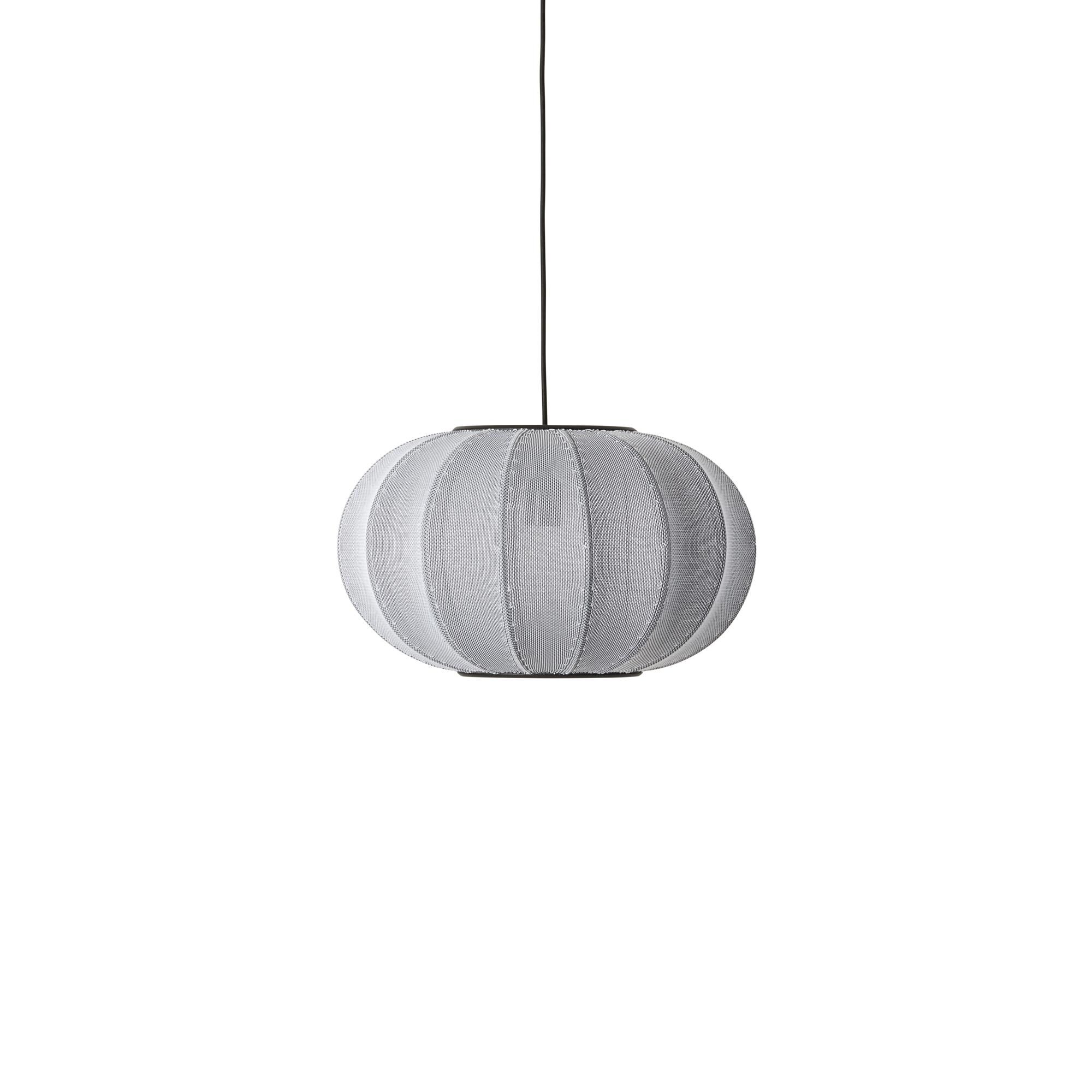 Suspension Ovale en Argent Ø45 ,