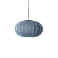 Knit-Wit Oval Pendel Ø57 Blue Stone