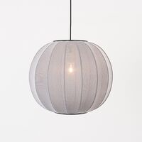 Knit-Wit Round Pendant Silver Ø45