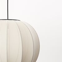 Knit-White Round Pendant Pearl White Ø45