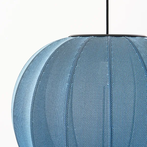 Knit-Wit Round Pendel Blue Stone Ø45