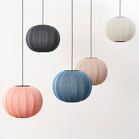 Knit-Wit Round Pendel Blue Stone Ø45