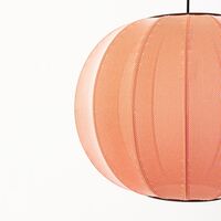 Knit-White Round Pendant Coral Ø45