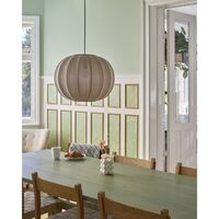 Knit-White Round Pendant Sand Stone Ø45