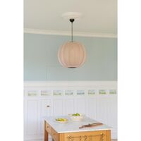 Knit-White Round Pendant Sand Stone Ø45