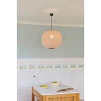 Knit-White Round Pendant Sand Stone Ø45