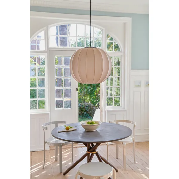 Knit-White Round Pendant Sand Stone Ø45