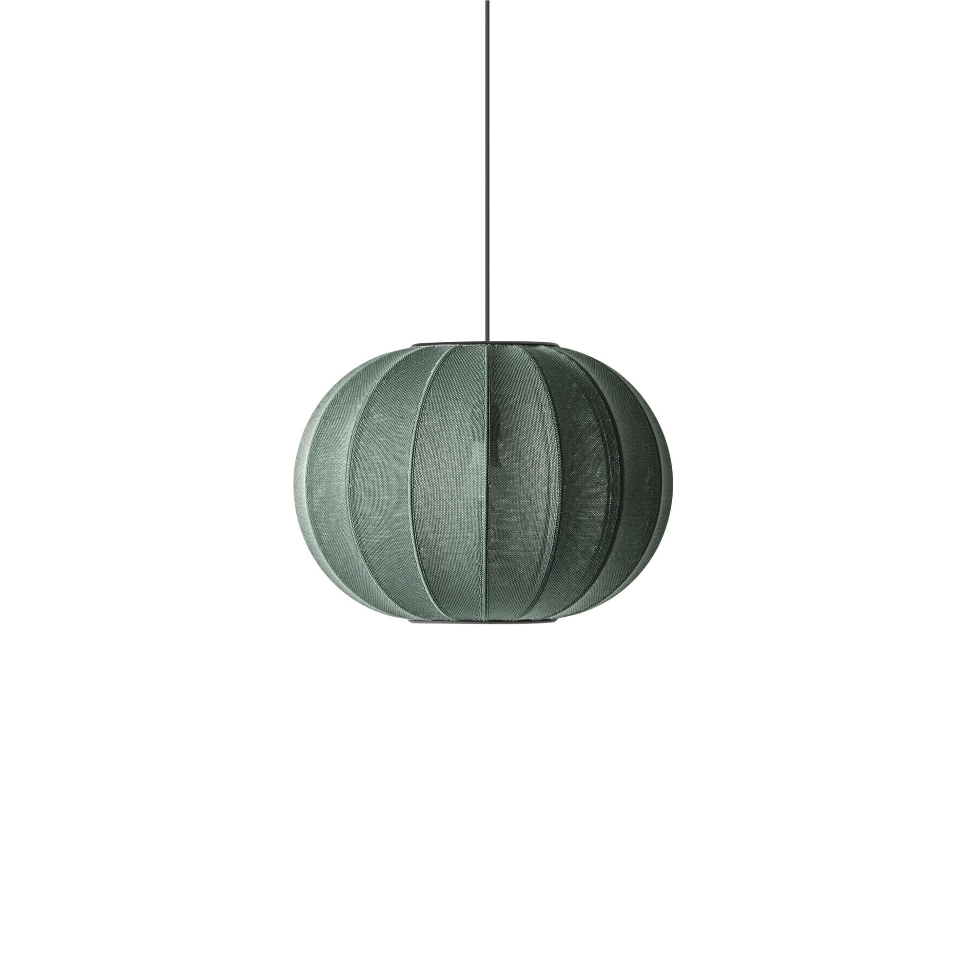 Suspension Rond Tricoté à La Ø45 Tweed Vert