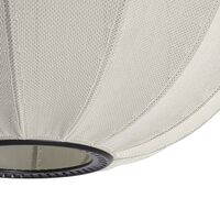 Knit-White Round Pendant Ø60 Pearl White