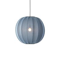 Knit-Wit Round Pendant Blue Stone Ø60