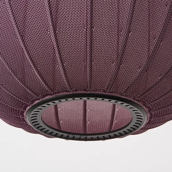 Knit-Wit Oval Pendant Burgundy Red Ø65