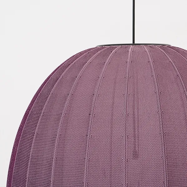Knit-Wit Oval Pendant Burgundy Red Ø65