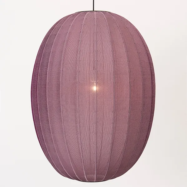 Knit-Wit Oval Pendant Burgundy Red Ø65