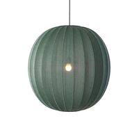 Runder Pendelleuchte Ø75 Cm, Tweedgrün