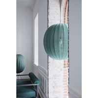 Runder Pendelleuchte Ø75 Cm, Tweedgrün