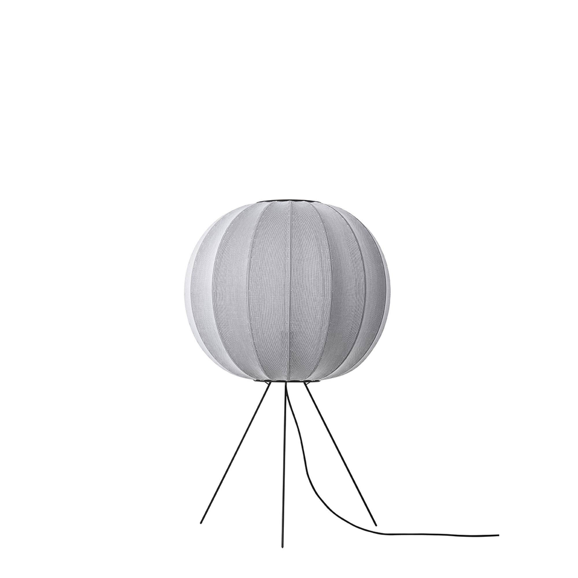 Knit-Wit Rund Golvlampa &Oslash;60 Mellan Silver