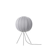 Knit-Wit Round Gulvlampe Ø60 Medium Sølv