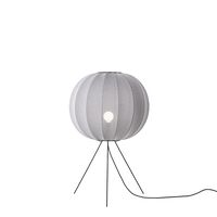 Knit-Wit Round Gulvlampe Ø60 Medium Sølv