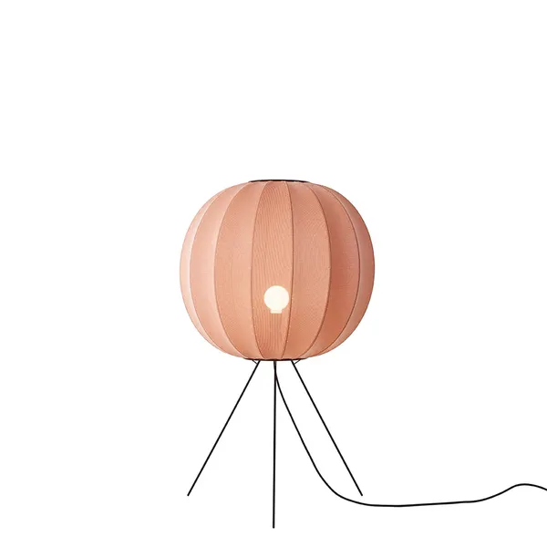 Knit-Wit Round Gulvlampe Ø60 Medium Coral
