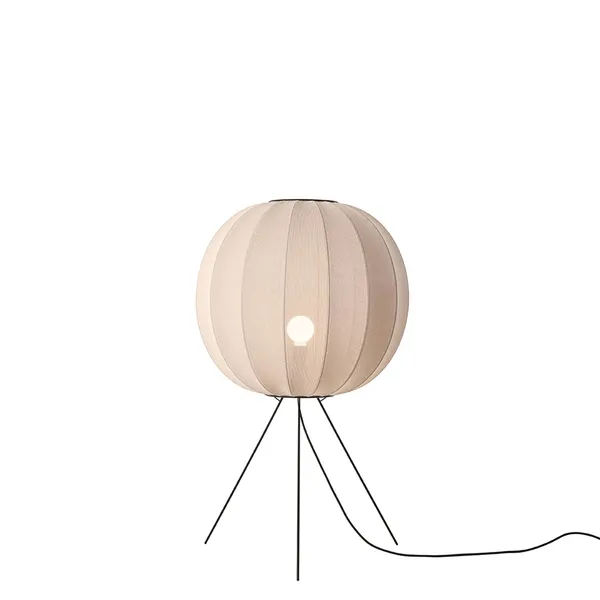 Knit-Wit Round Floor Lamp Ø60 Medium Sand Stone