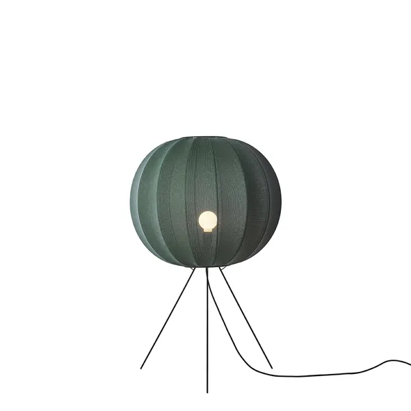 Knit-Wit Round Floor Lamp Medium Ø60 Tweed Green