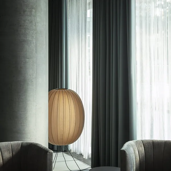 Knit-Wit Round Floor Lamp Ø65 Medium Yellow