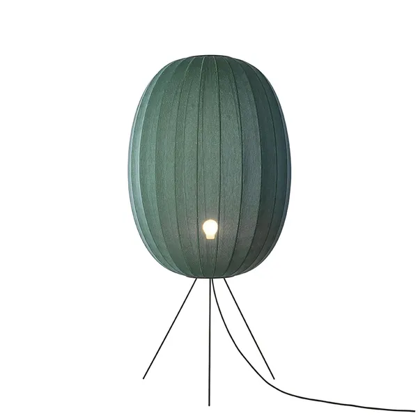 Knit-Wit High Oval Floor Lamp Medium Ø65 Tweed Green