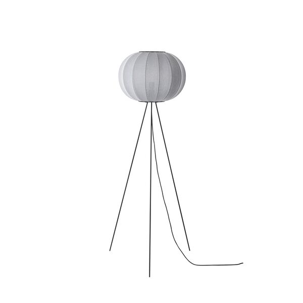Knit-Wit Rund Golvlampa Hög Ø45 Silver