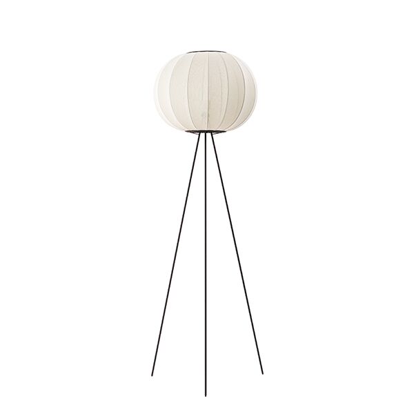 Lampadaire Rond Knit-Wit, , Haut Ø45, Blanc Perle