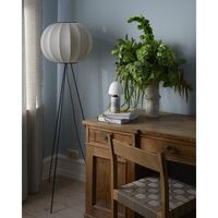 Knit-Wit Round Floor Lamp High Ø45 Pearl White
