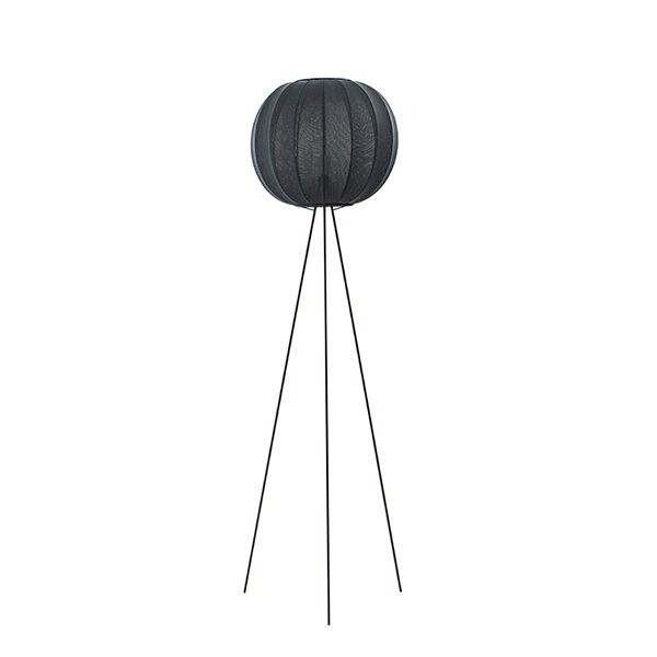 Lampadaire Rond Knit-Wit, , Haut Ø45, Noir