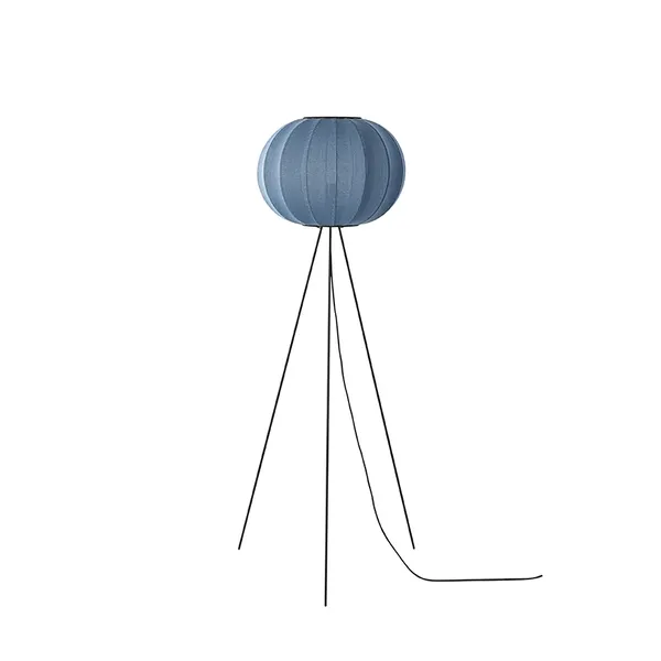 Knit-Wit Round Floor Lamp High Ø45 Blue Stone