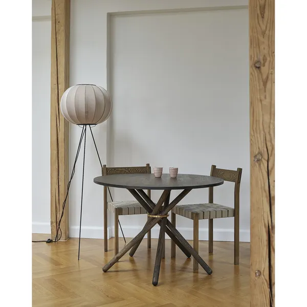 Runde Stehlampe, Ø 45 cm , Sandstein