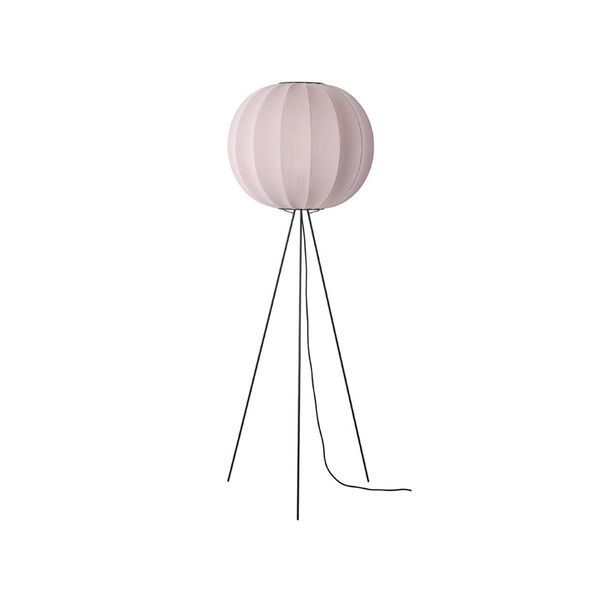 Knit-Wit Round Gulvlampe Høj Ø60 Lyserød
